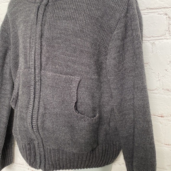 Basic Editions Super Soft Grandpa Zip-Up Knit Sweatshirt - Picture 2 of 5